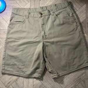 Riveted LEE Light Army Green Denim Shorts